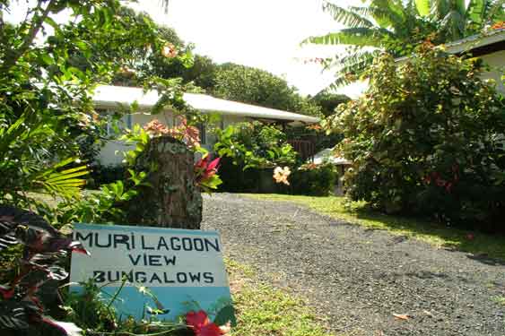 overlooking Muri lagoon, four stylish studio bungalows