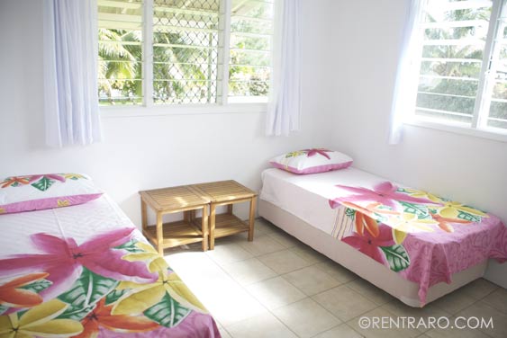 one of 3 bedrooms at Rukuruku, Rarotonga, Cook Islands