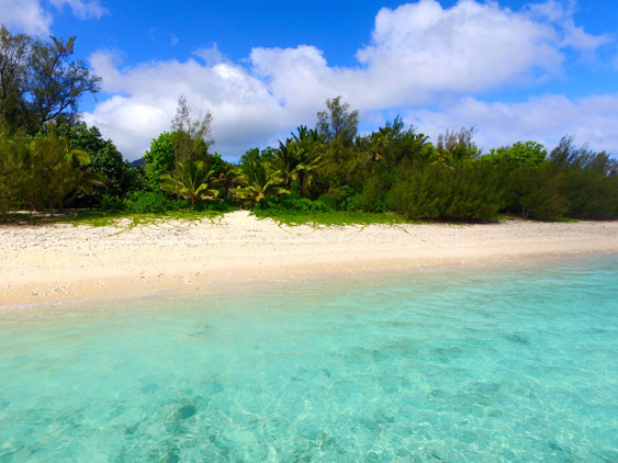 the beach at Aromas, Rarotonga, Cook Islands