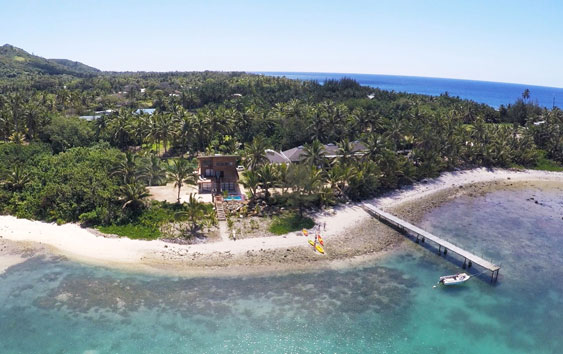 Aerial View with small wharf