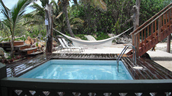 The pool from upstairs