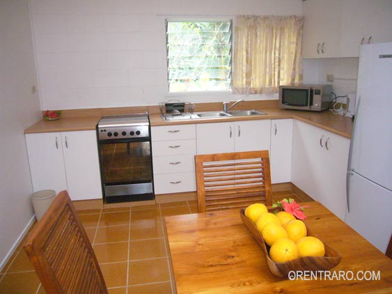 full kitchen at Lyas Rarotonga, Cook Islands