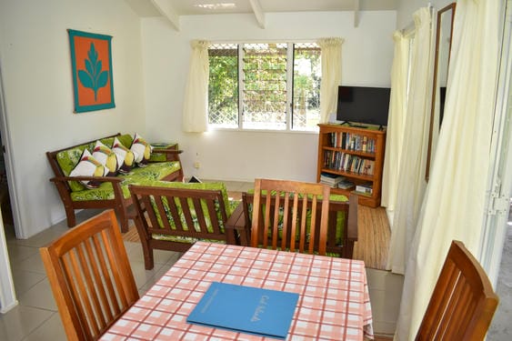 overview of the lounge and dining area