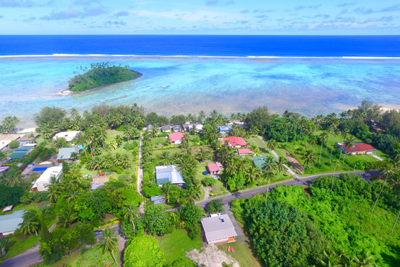 Birds Eye view of the home, Muri, Rarotonga, Cook Islands
