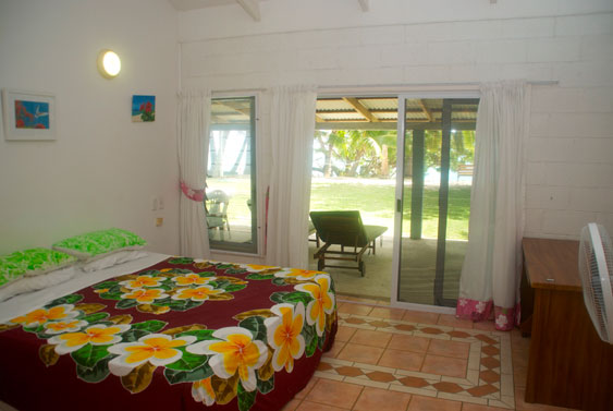 The master bedroom has a queen and a single, Rarotonga, Cook Islands