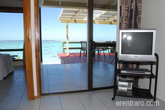 ocean views from the cosy living area with TV, DVD and sound system