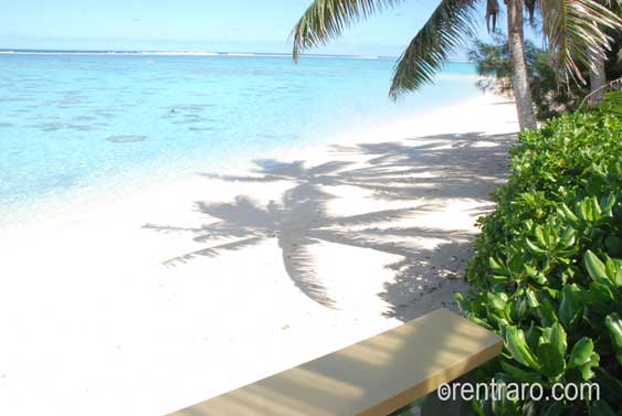 view from the veranda of islander on the beach, white sand and blue water