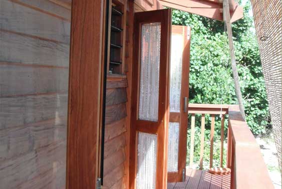 rear veranda for second bedroom