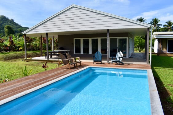 exterior of Kani Darling, a recently built modern two bedroom home