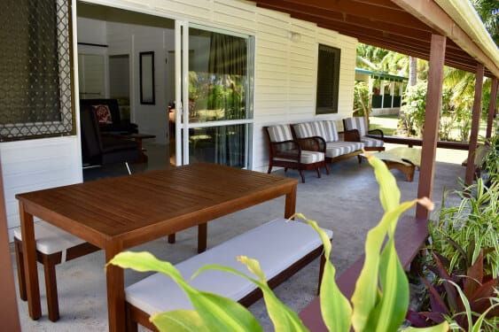 good size covered verandah for outside relaxing