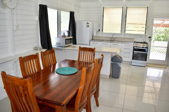 Inside dining area