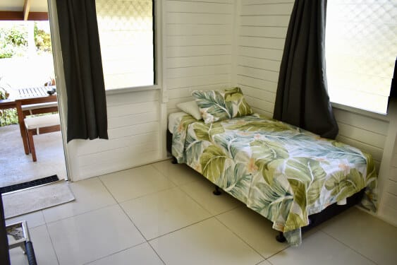 there's another single bed in the lounge