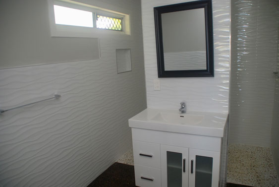 large ensuite with a big shower wet room 
