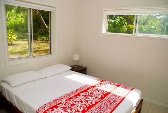 the second bedroom at Papa Mauris, Rarotonga Cook Islands